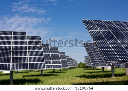 photovoltaic panels, solar panel to produce clean energy - sustainable, renewable, alternative source