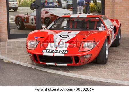 FORLI\', ITALY - JULY 3: A Ford GT 40 on display at the \