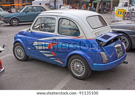 stock photo GAMBETTOLA FC ITALY SEPTEMBER 4 An old Fiat