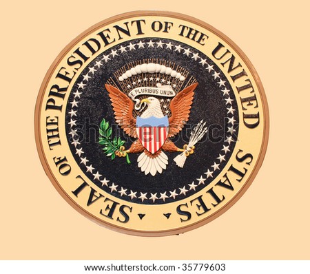 presidential seal logo. photo : presidential seal