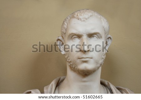 Roman statue of the emperor Caesar Augustus, from the Vatican museums.