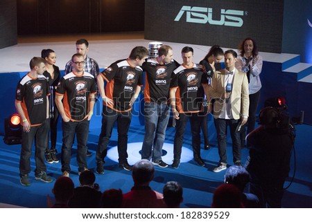 KATOWICE, POLAND - MARCH 16: Virtus.Pro at Intel Extreme Masters 2014 (IEM) - Electronic Sports World Cup on March 16, 2014 in Katowice, Silesia, Poland.