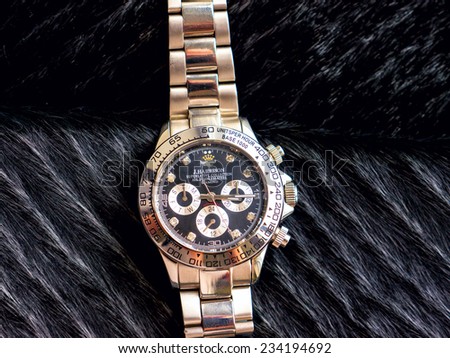 GOMEL, BELARUS - AUGUST 31, 2014: J. HARRISON J.H-014DS wristwatch. J. HARRISON this Japanese watch company.