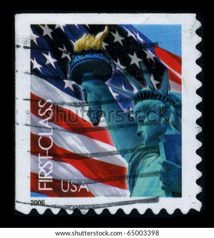 statue of liberty stamp forever. statue of liberty stamp