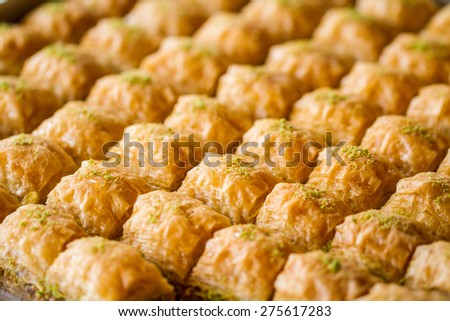 Turkish sweet baklava, also well known in middle east.