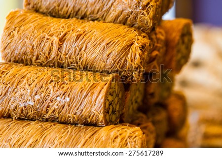 Turkish sweet baklava, also well known in middle east.