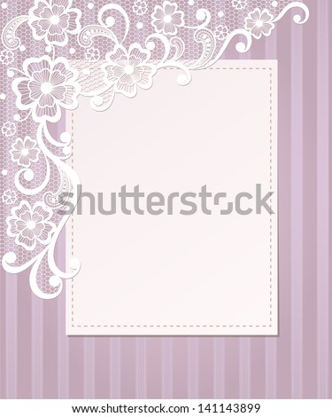Template frame design for card Vintage Lace Doily Template frame design for card Vintage Lace Doily