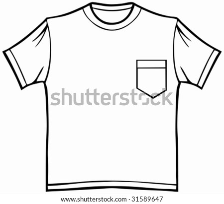 t shirt vector. stock vector : Pocket T Shirt