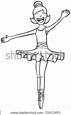 Dancing Ballerina Cartoon
