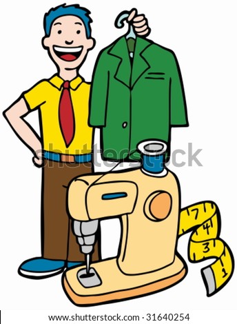 Tailor Stock Vector Illustration 31640254 : Shutterstock