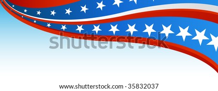 Patriotic Flag Banner Stock Vector Illustration 35832037 : Shutterstock