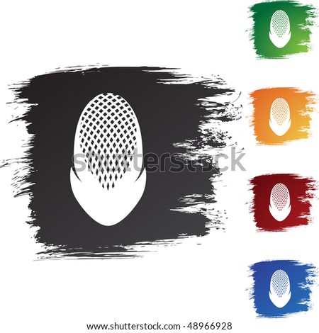 painted fencing mask