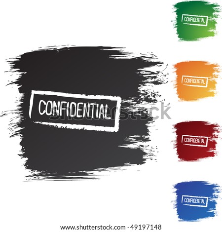 Confidential Stamp Vector