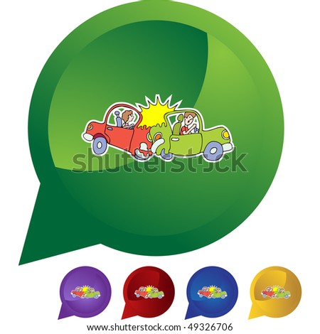 clipart car accident. stock vector : Car Accident