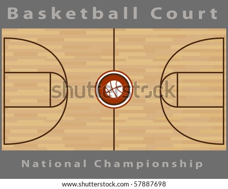basketball court clipart. vector : Basketball Court