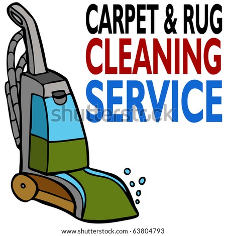 Logo Design  on An Image Of Carpet Cleaning Service  Stock Vector 63804793
