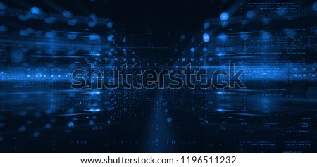 3d illustration. Data storage service. Server room.
Modern web network. Internet connection. 
Quantum computer system. Blockchain technology.
Grid and lines. Hosting domain. Electronic device.