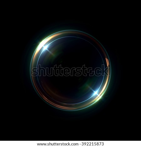 Abstract ring background with luminous swirling backdrop. Glowing spiral. The energy flow tunnel. shine round frame with light circles light effect. glowing cover. Space for your message. Photo lense