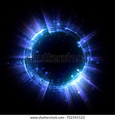 Abstract background. luminous swirling. Elegant glowing circle. Big data cloud. Light ring. Sparking particle. Space tunnel. Colorful ellipse. Glint sphere. Bright border. Magic portal. Energy ball.