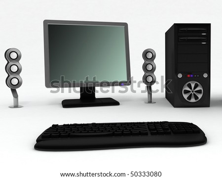 black and white backgrounds for computer. stock photo : Black computer