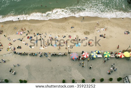 View of baltic beach in summer. Svetlogorsk, Russia