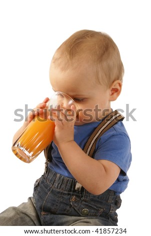 Baby Juice on Baby Boy Drinking Juice Stock Photo 41857234   Shutterstock