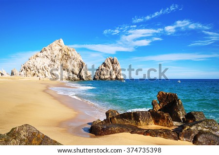 The beauty of Baja, California, Mexico | Cabo San Lucas: Lovers Beach. Cabo San Lucas, Baja California, Mexico.