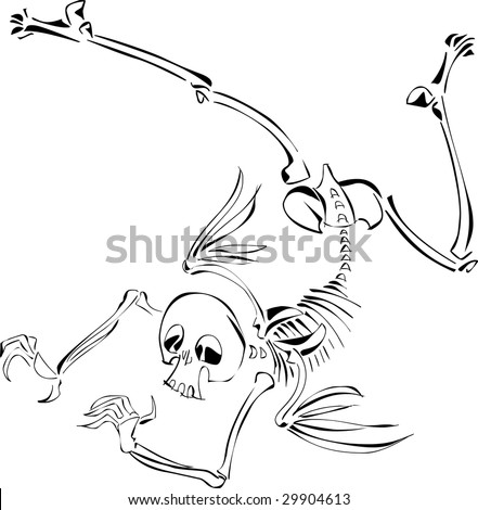 skeleton with angel wings