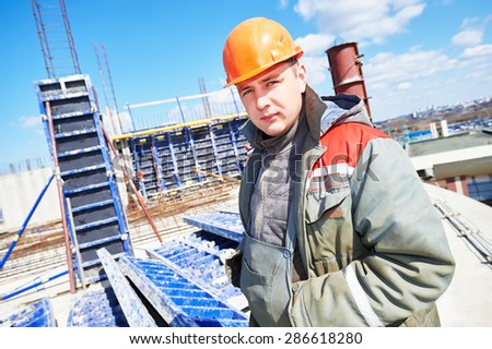 construction builder worker at building site