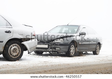 Snow Car Accident