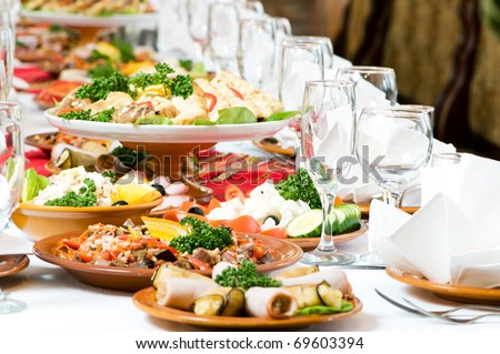 Catering Table Setting