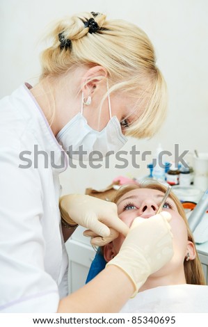 doctor during teeth Dental medical treatment