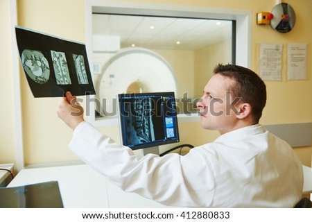 computed tomography or MRI scanner test analysis