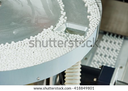 pharmacy medicine pill production background