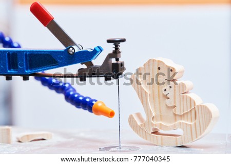 scroll saw machine and woodwork toy