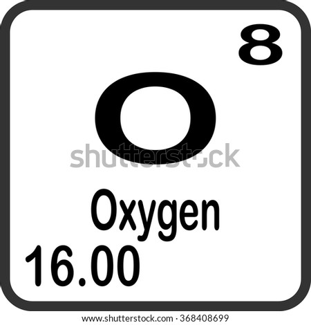 Periodic Table Of Elements - Oxygen Stock Vector 368408699 : Shutterstock