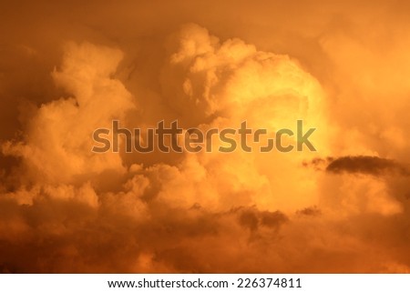 storm sky with clouds, apocalypse