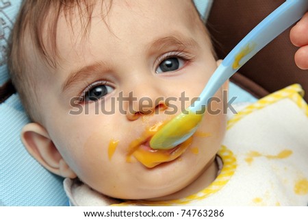 Child Eating Soup