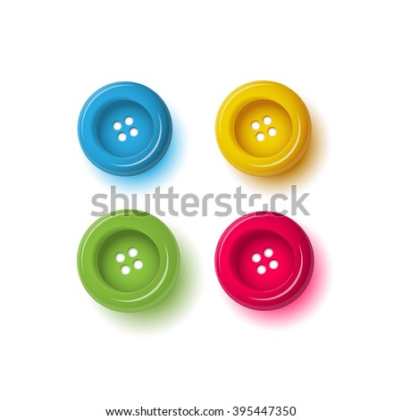 Vector Sewing Buttons 