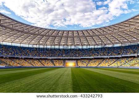 Soccer football field stadium