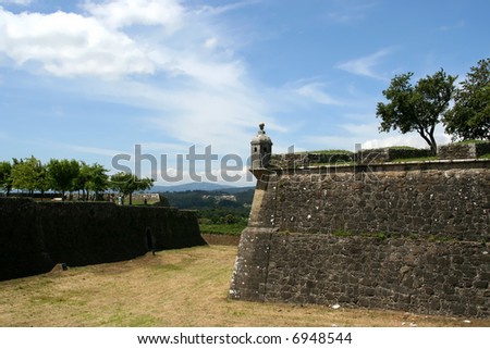 fortification in Valenca, in the north of Portugal, border with spain