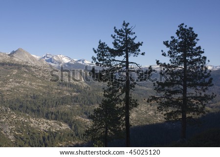 Yosemite Park seen from Glacier Point, California, USA
