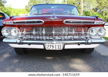 MATHEWS, VA- JUNE 01:59 Chevrolet front view in the Annual: Vintage TV\'s \