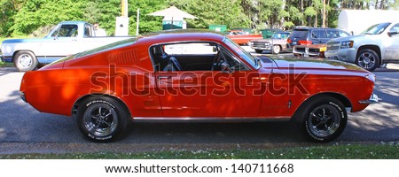 MATHEWS, VA- JUNE 01:Red Ford Mustang in the Annual: Vintage TV\'s \