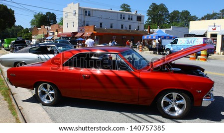MATHEWS, VA- JUNE 01:1966 Chevy Chevelle right side in the Annual: Vintage TV\'s \