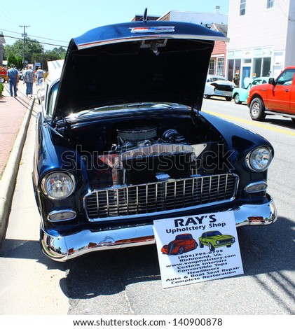 MATHEWS, VA- JUNE 01:Chevy Belair engine in the Annual: Vintage TV\'s \