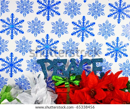 A Christmas season holiday design for your use with room for your text.