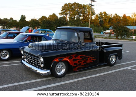 stock photo GLOUCESTER VA USA OCTOBER 7 Vintage Chevrolet Pickup in