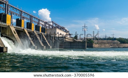 water-power station.