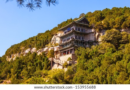 Tianlongshan Grottoes(Caves at the Heavenly Dragon Hill) scene. It is one of China\'s \